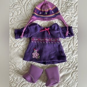 American girl  Retired doll outfit 4 piece set dress, hat and boots